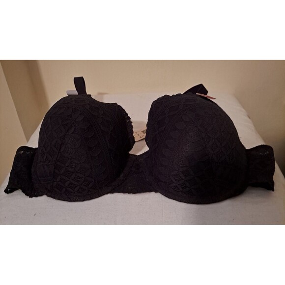 Etam IDOLE Bra No.4 Classique Lightly Lined Demi Bra Anthracite‎ 38D - Picture 9 of 16
